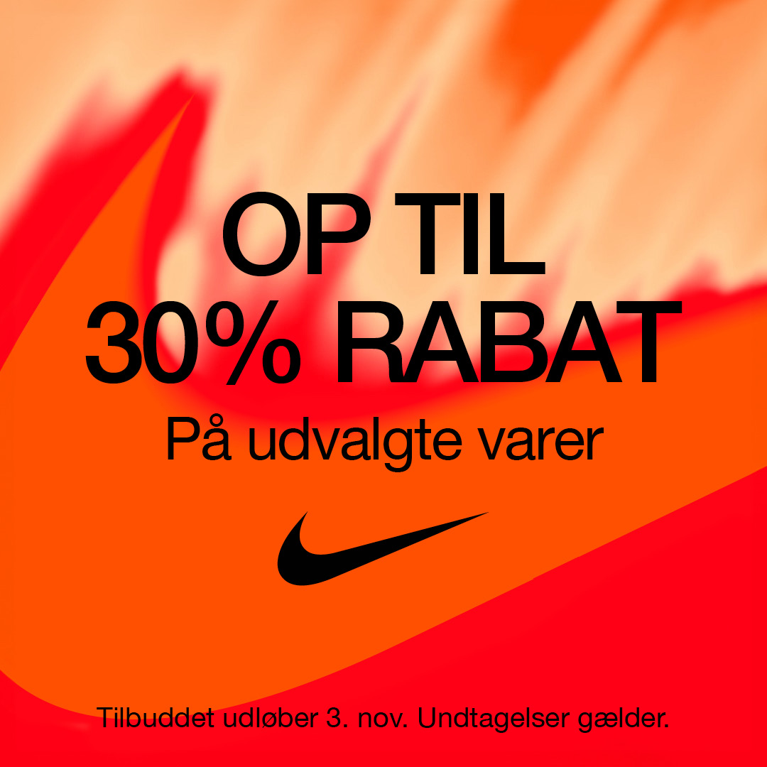 Udsalg hos Nike Factory Store - spar op til ekstra 30% på tøj og sko 